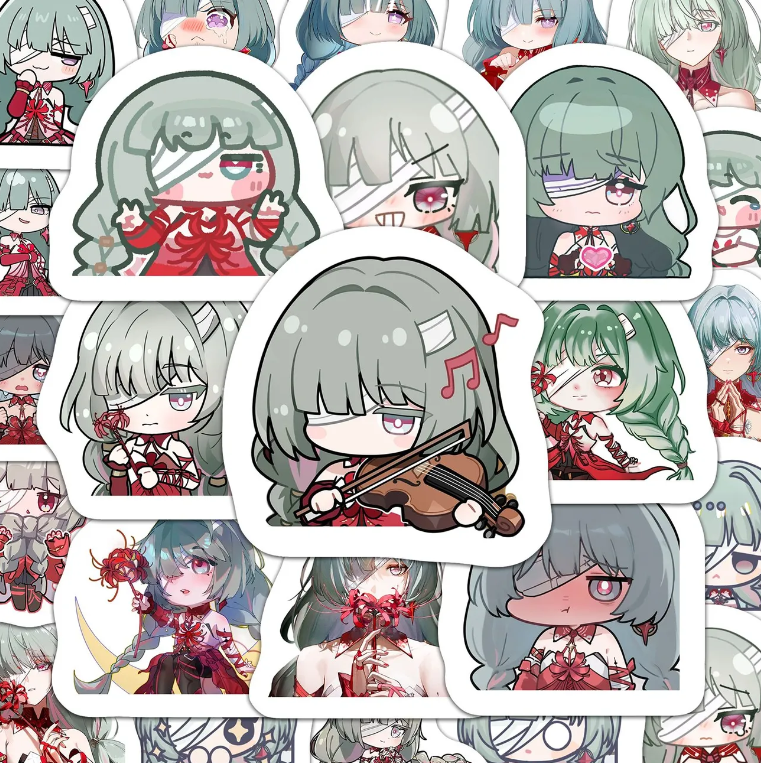 Laptop Accessories For Students - 60Pcs Wuthering Waves Phrolova Anime Student