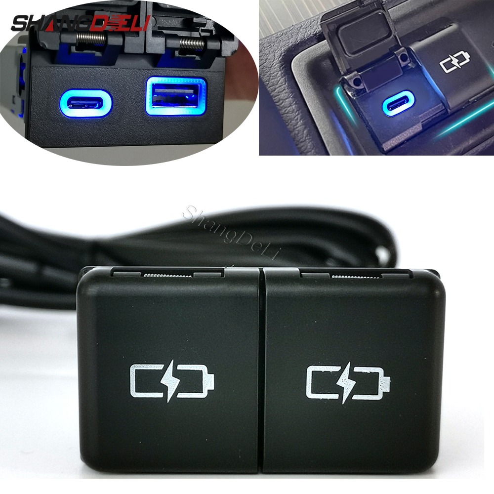 Usb C Power Adapter - 36W Car Dual USB Type-C PD