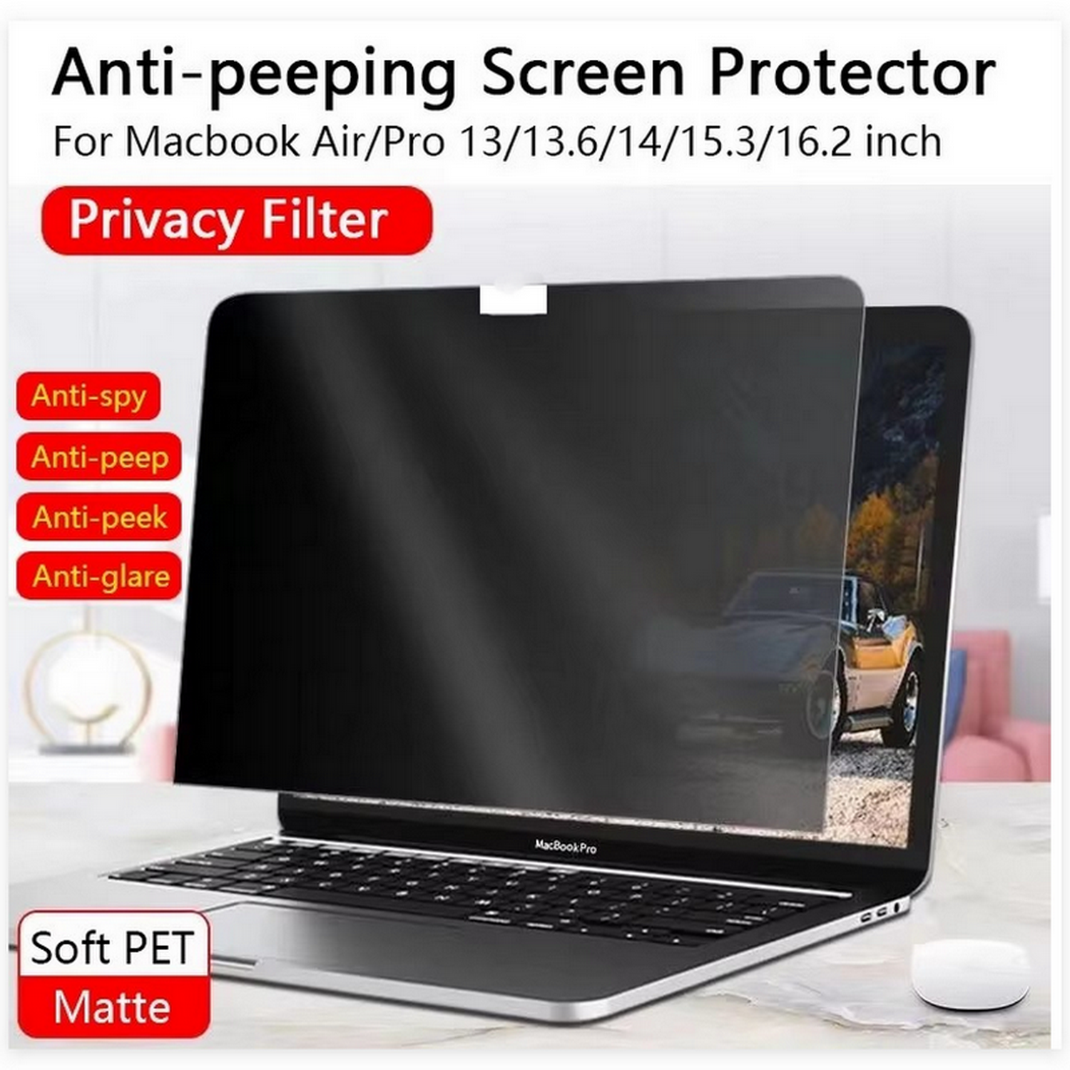 Privacy Screen Filter - Screen Protector For Macbook Air 13