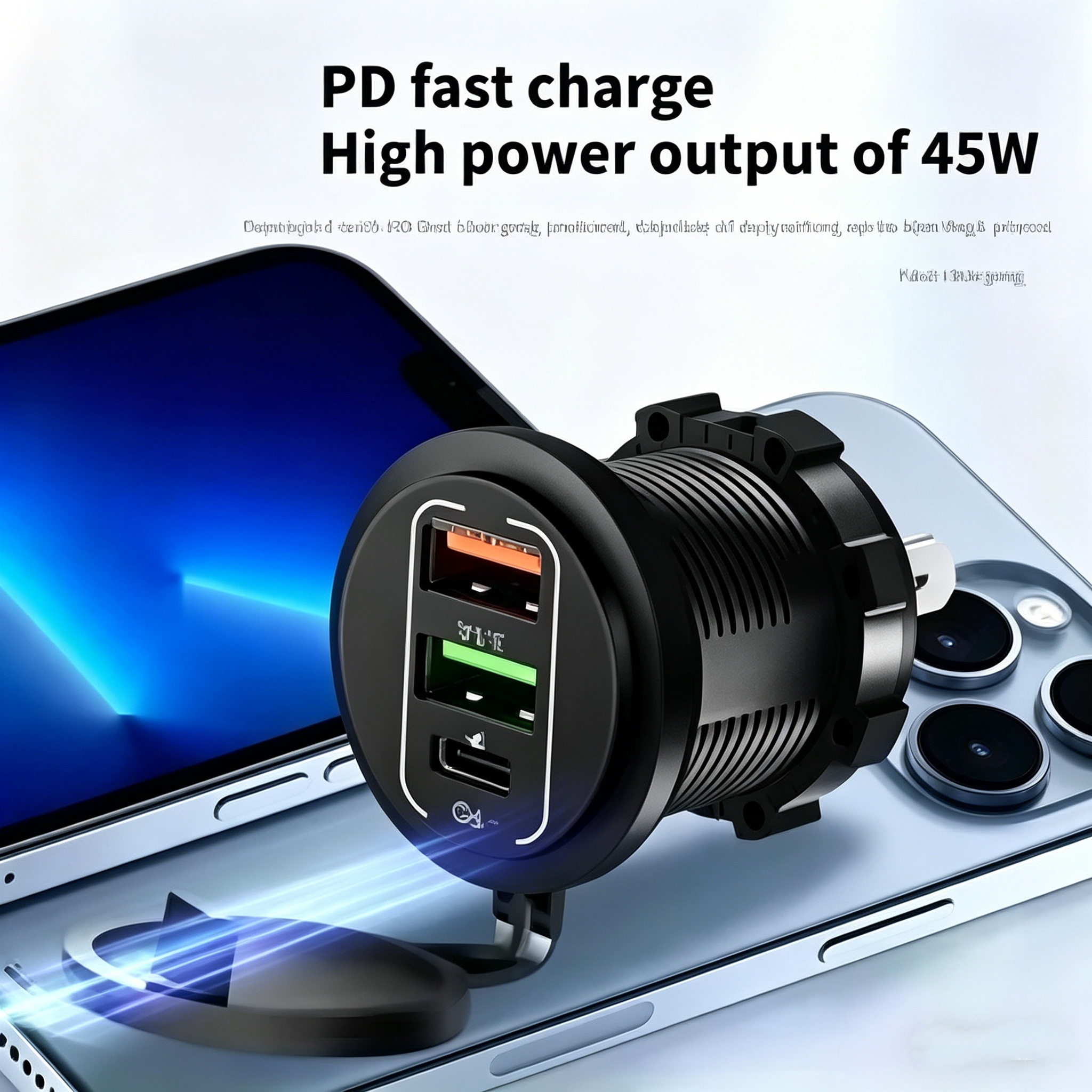 83W Max Phone Charger Socket 4 - Usb C Power Adapter ulasan dan harga