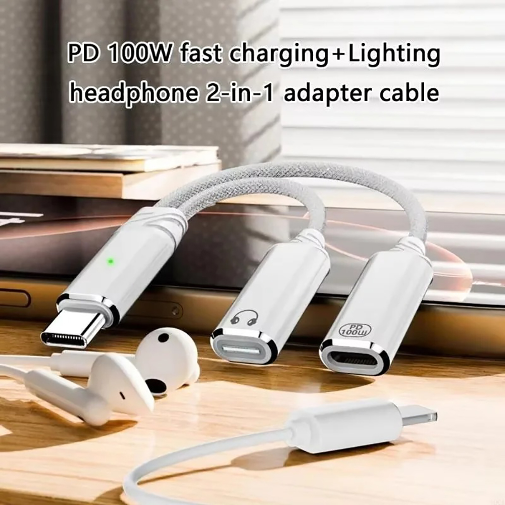 USB C Splitter 2 in 1 Headphon - Laptop Accessories Macbook ulasan dan harga