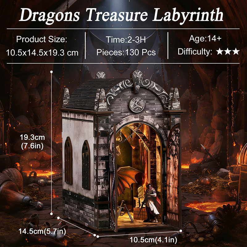 DIY Book Nook Kit Dragon Knigh - Laptop Accessories Light ulasan dan harga