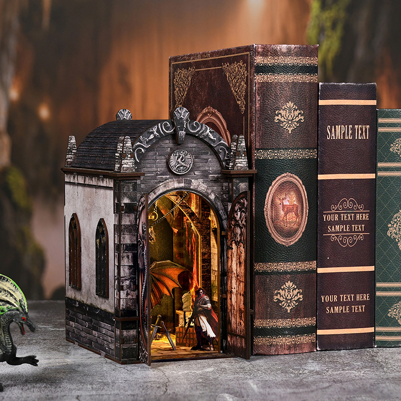 DIY Book Nook Kit Dragon Knigh - Laptop Accessories Light ulasan dan harga
