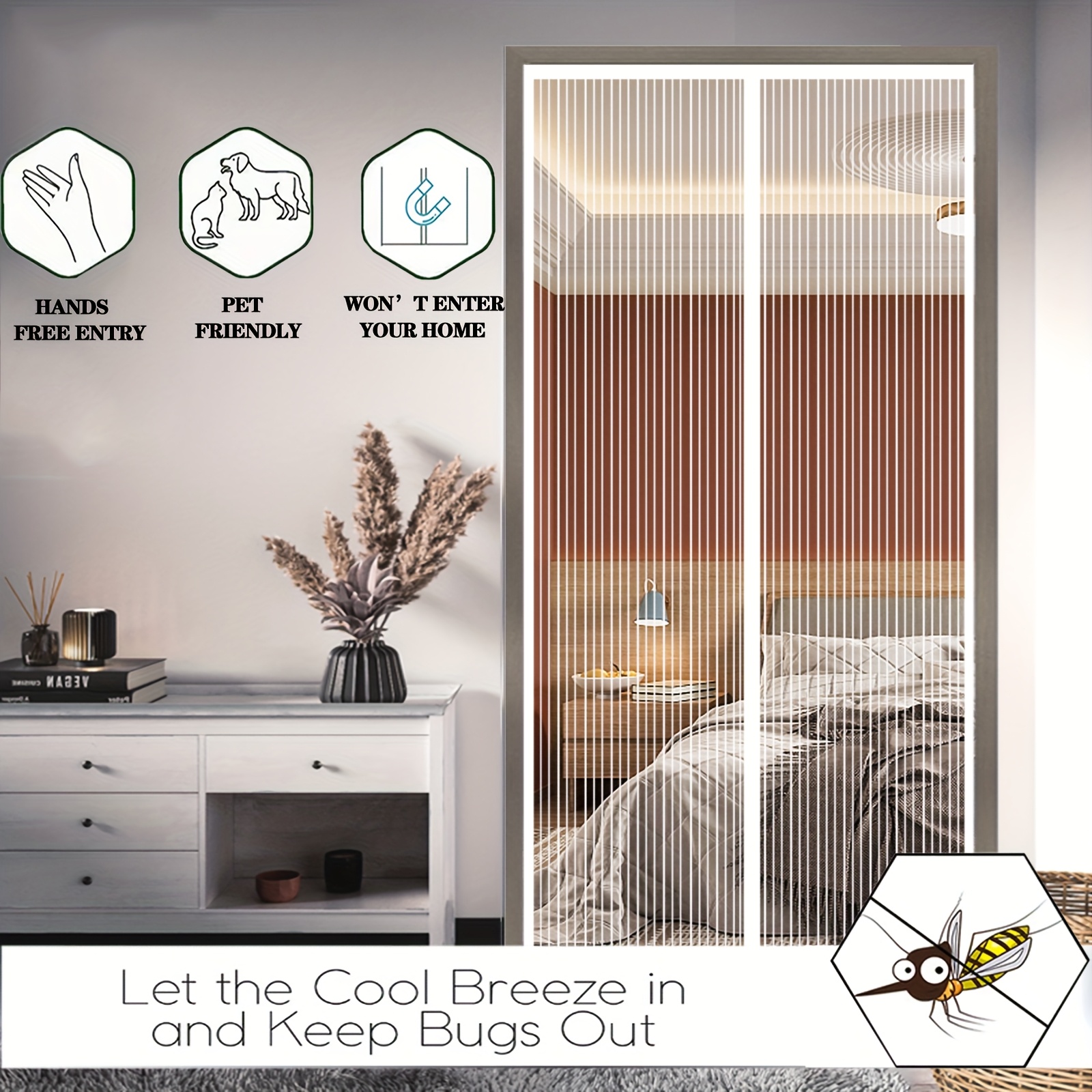 Auto-Close Magnetic Mosquito D - Privacy Screen Filter ulasan dan harga