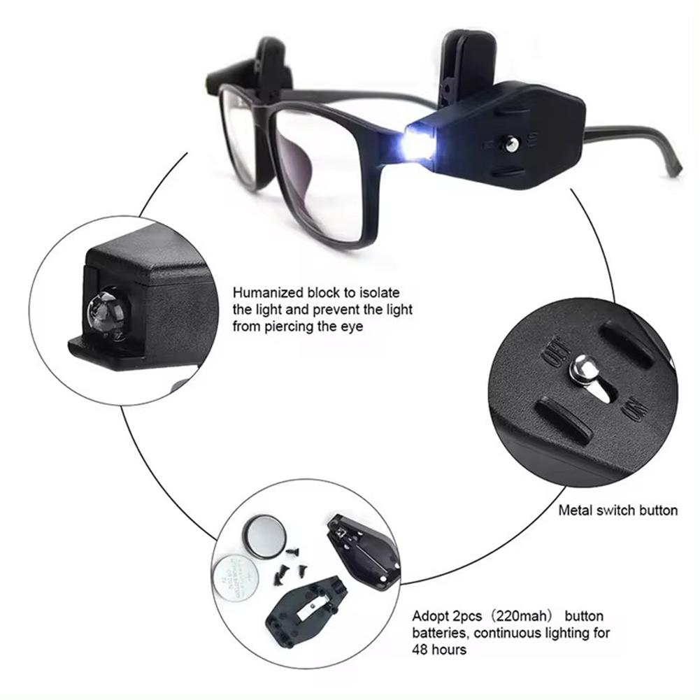 Mini LED Flashlight Glasses Re - Laptop Accessories Light ulasan dan harga