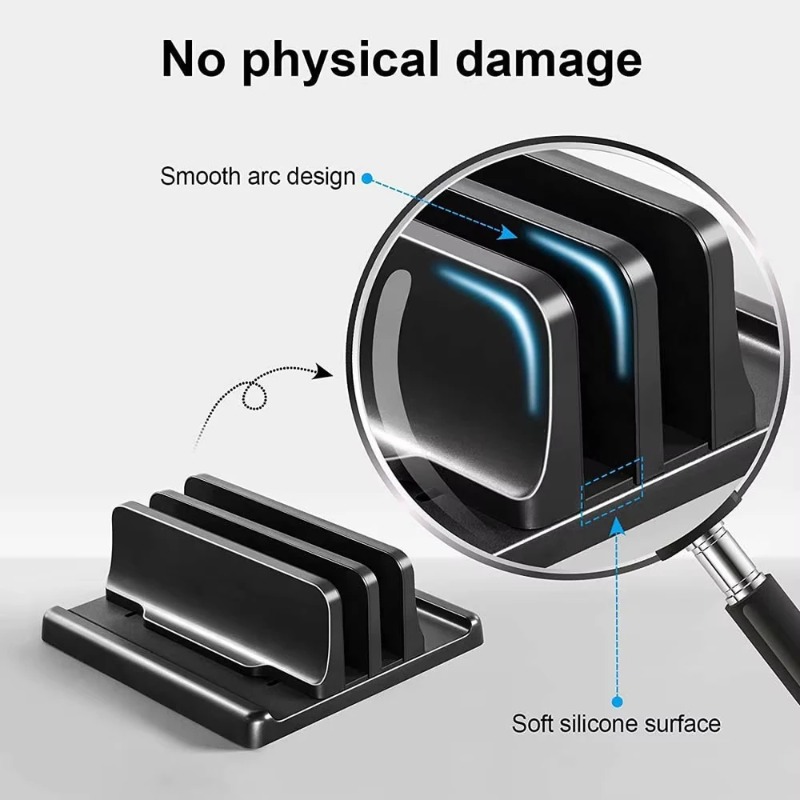 Vertical Laptop Stand Plastic  - Laptop Accessories Macbook ulasan dan harga