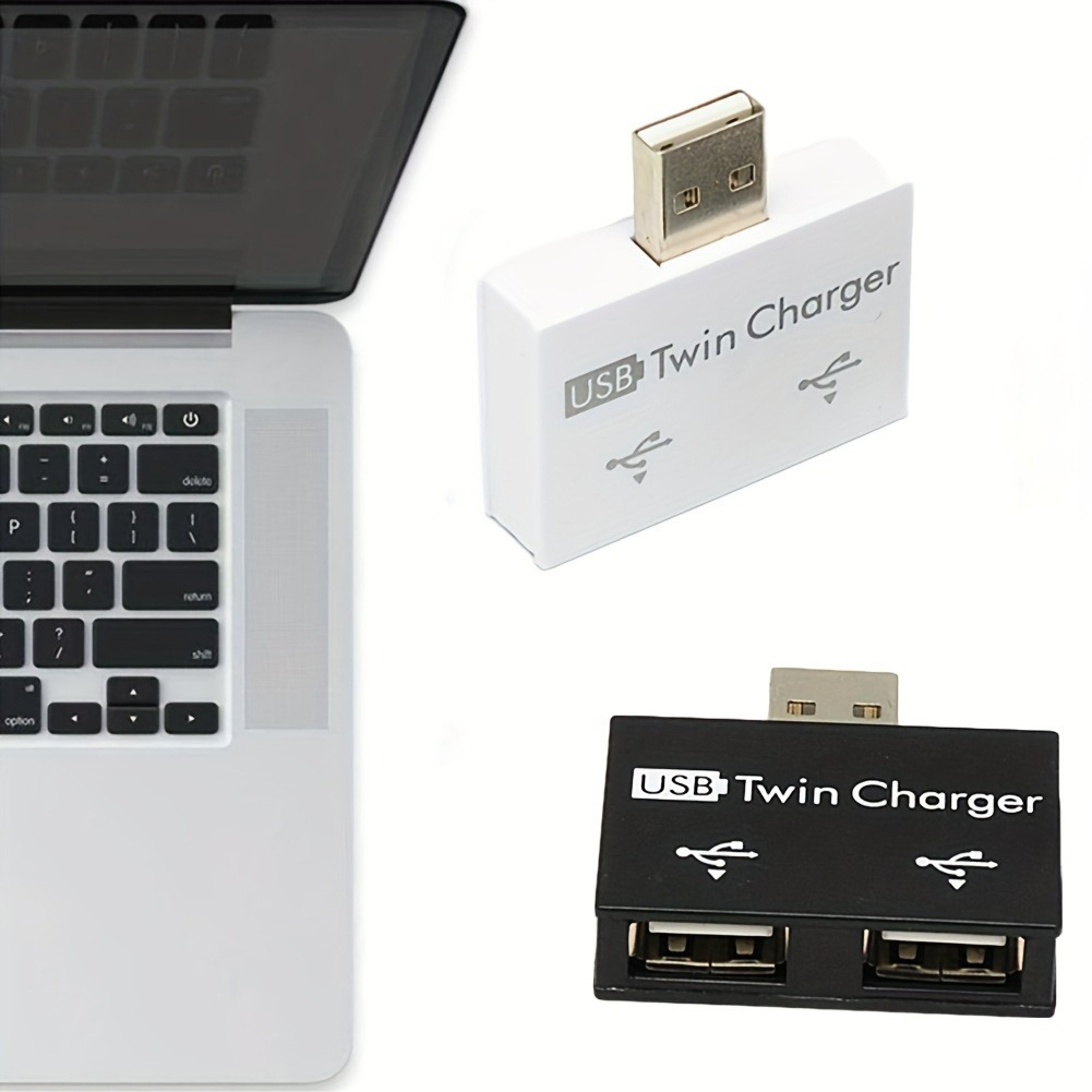 USB2.0 Splitter 1 Male To 2 Po - Laptop Accessories Macbook ulasan dan harga