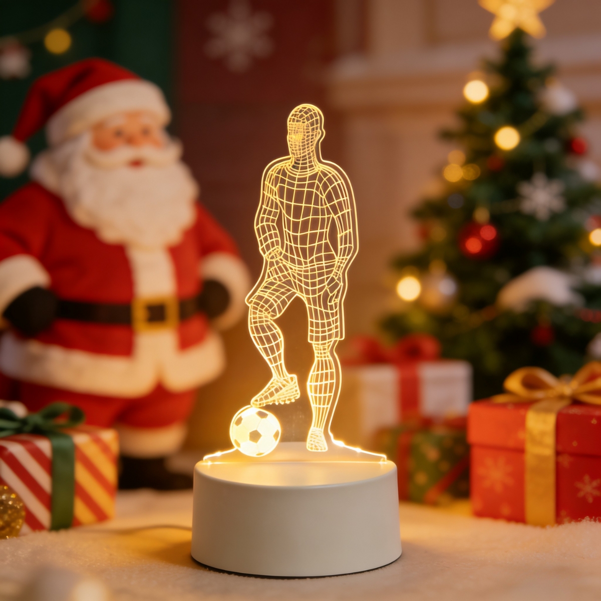 LED 3D Football Theme Table La - Laptop Accessories Light ulasan dan harga