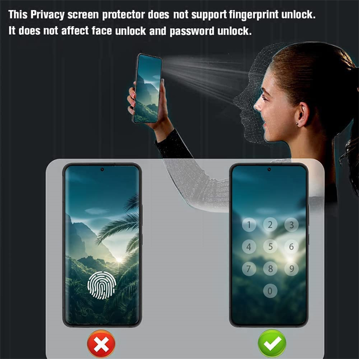 Anti Spy Screen Protector For  - Privacy Screen Filter ulasan dan harga