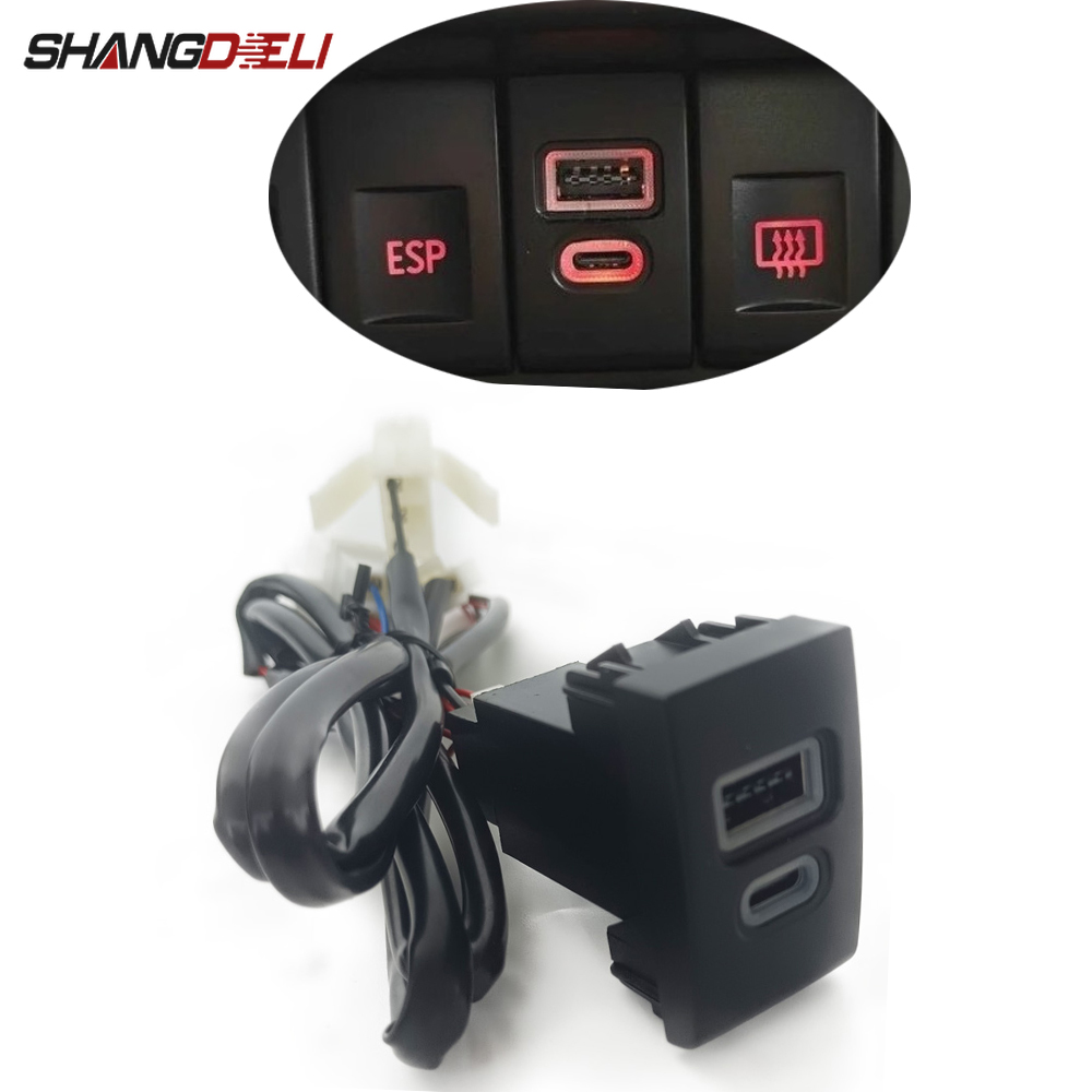 1PC Car Charger Socket QC3.0 D - Usb C Power Adapter ulasan dan harga