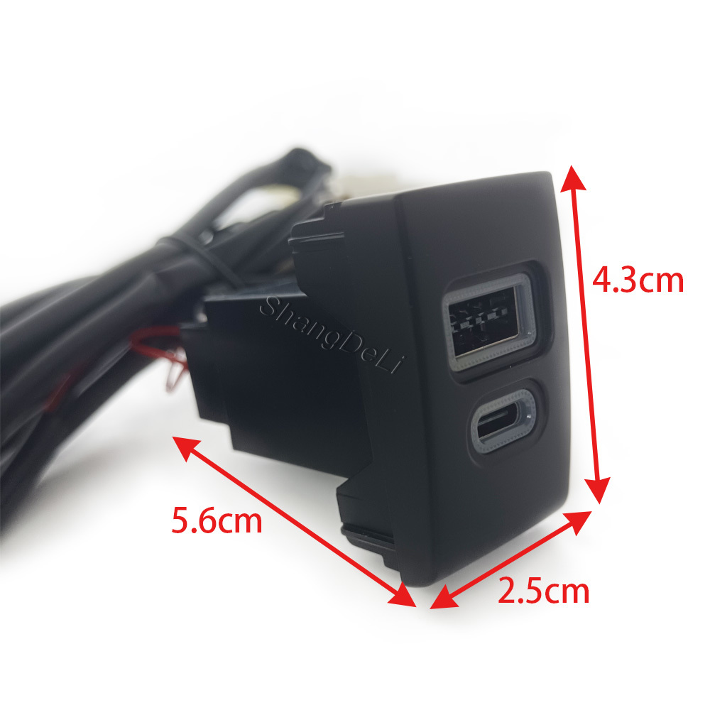 1PC Car Charger Socket QC3.0 D - Usb C Power Adapter ulasan dan harga