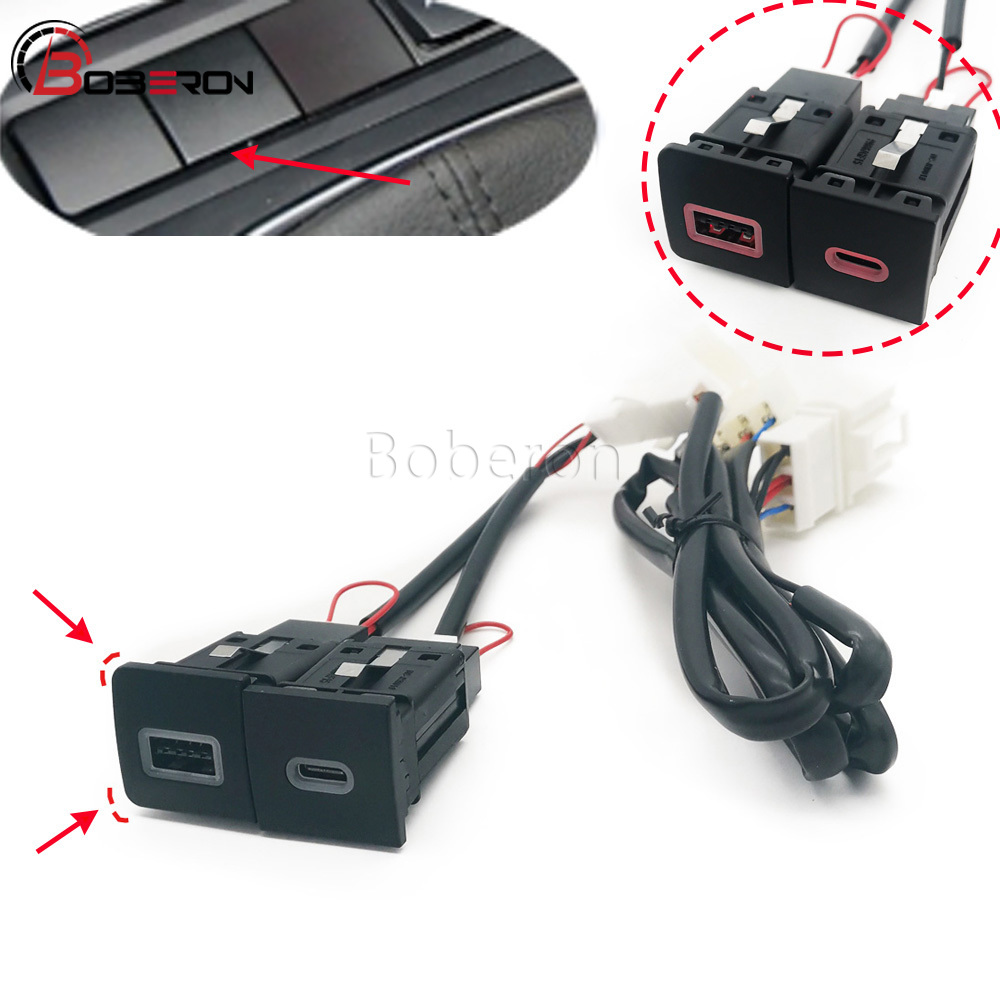 Red LED Quick Car Charger Sock - Usb C Power Adapter ulasan dan harga