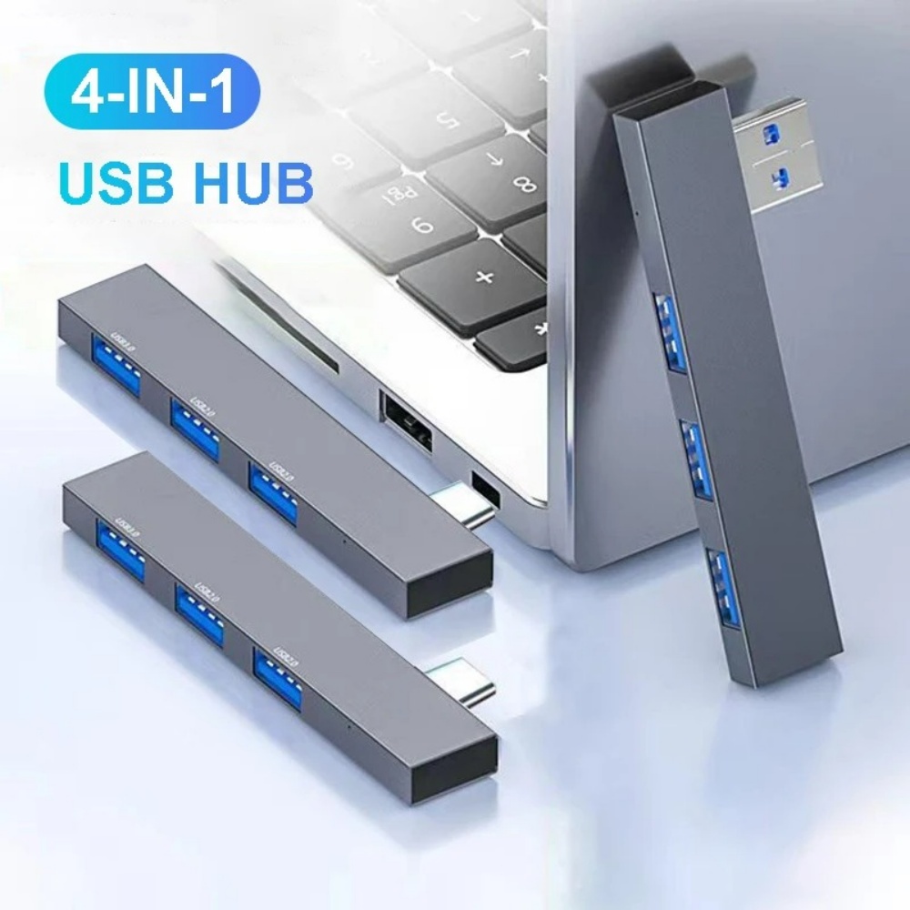 4 in 1 USB 3.0 Hub Type C 3.1  - Laptop Accessories Macbook ulasan dan harga