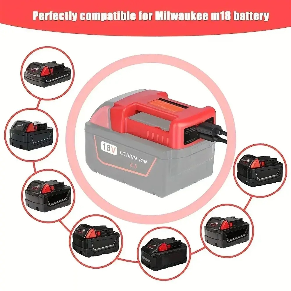 For DeWalt 20V For Milwaukee 1 - Laptop Accessories Usb ulasan dan harga