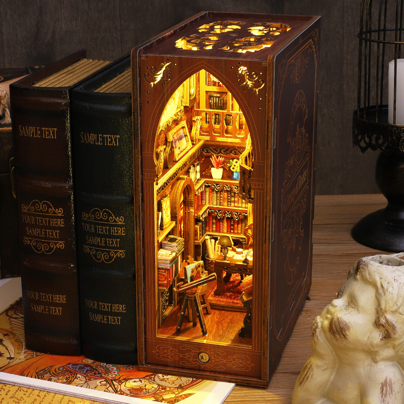 DIY Book Nook Shelf Insert Kit - Laptop Accessories Light ulasan dan harga