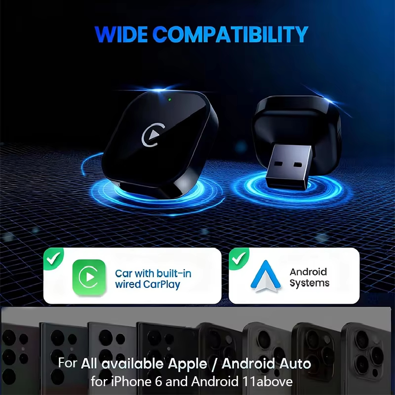 2-in-1 Wireless CarPlay Adapte - Usb C Power Adapter ulasan dan harga