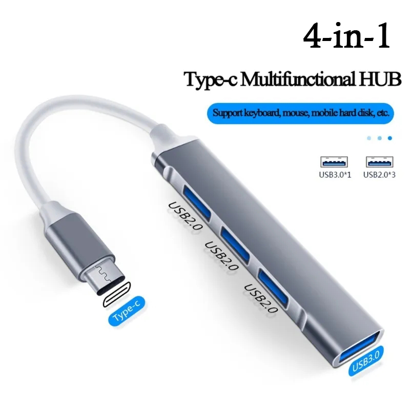 4-in-1 USB C HUB 3.0 Type C 3. - Laptop Accessories Macbook ulasan dan harga