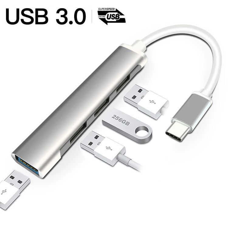 4-in-1 USB C HUB 3.0 Type C 3. - Laptop Accessories Macbook ulasan dan harga