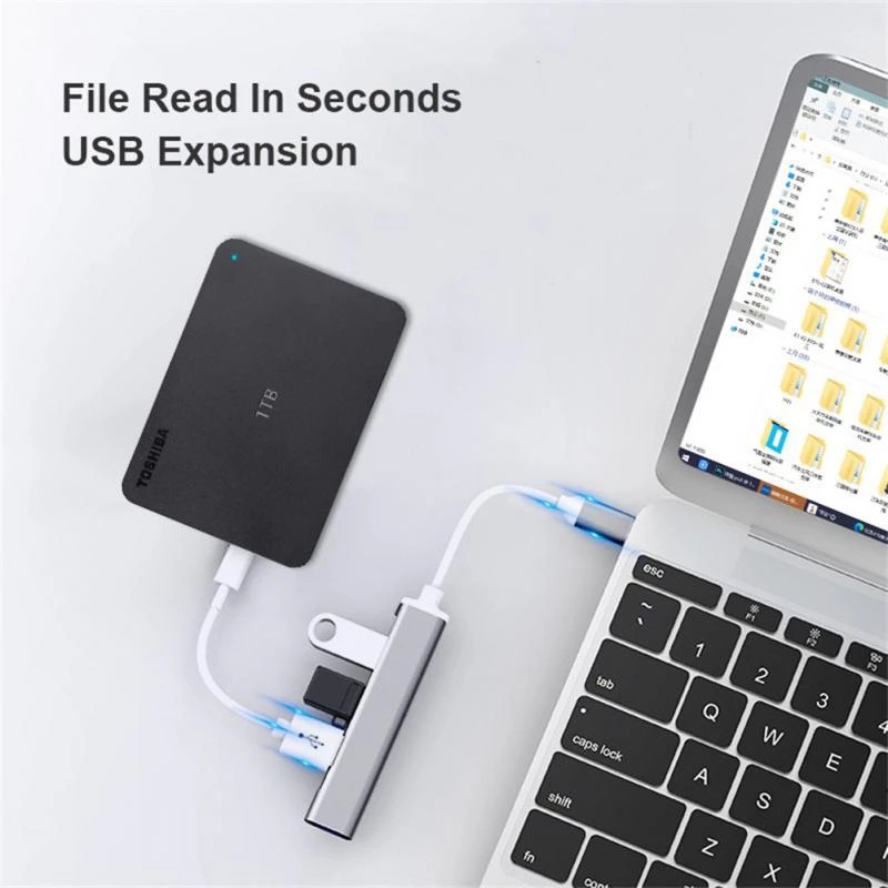 4-in-1 USB C HUB 3.0 Type C 3. - Laptop Accessories Macbook ulasan dan harga