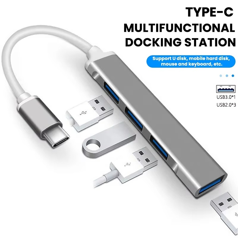 USB C Hub Type C Hub 4 Port US - Laptop Accessories Macbook ulasan dan harga