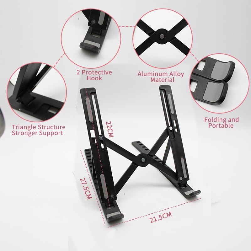 Portable Laptop Stand ABSPlast - Laptop Accessories Macbook ulasan dan harga