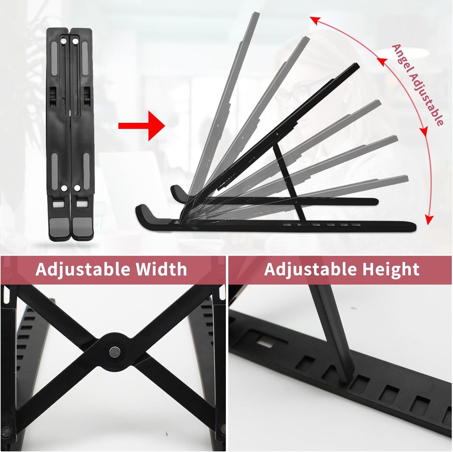 Portable Laptop Stand ABSPlast - Laptop Accessories Macbook ulasan dan harga