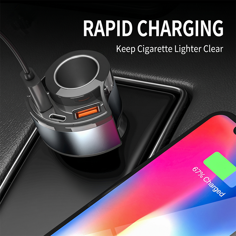 Fast Charging Multi Port Vehic - Usb C Power Adapter ulasan dan harga