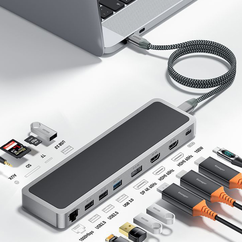 Support MST mode dual HD DP 4K - Laptop Accessories Macbook ulasan dan harga