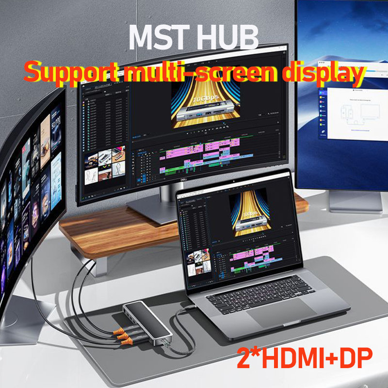 Support MST mode dual HD DP 4K - Laptop Accessories Macbook ulasan dan harga