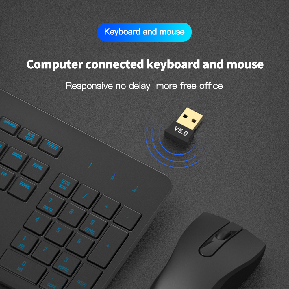 USB Bluetooth 5.0 Adapter High - Laptop Accessories Usb ulasan dan harga