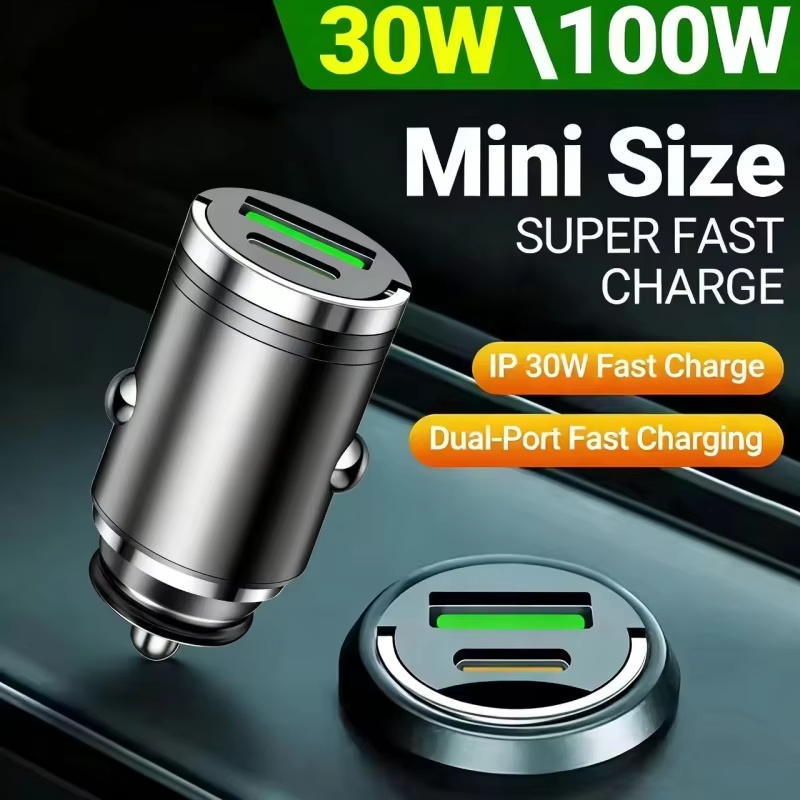 100W PD USB Car Charger Lighte - Usb C Power Adapter ulasan dan harga