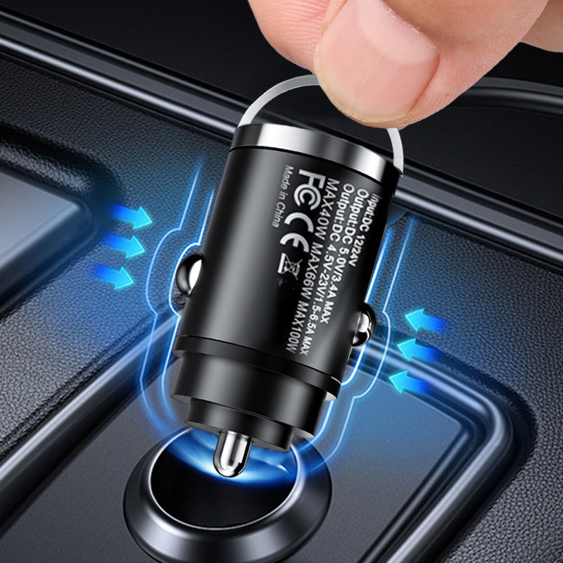 100W USB Car Charger Type C QC - Usb C Power Adapter ulasan dan harga