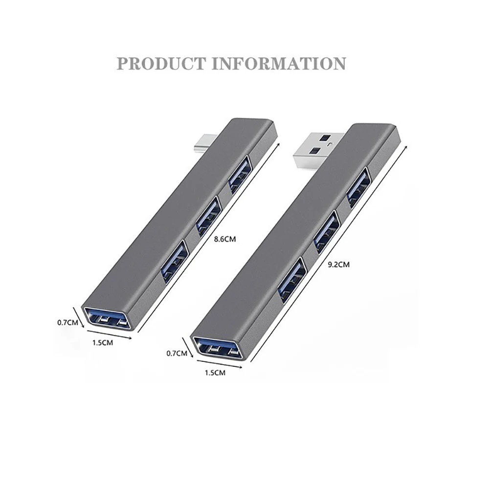 Multi USB Splitter OTG Adapter - Laptop Accessories Macbook ulasan dan harga