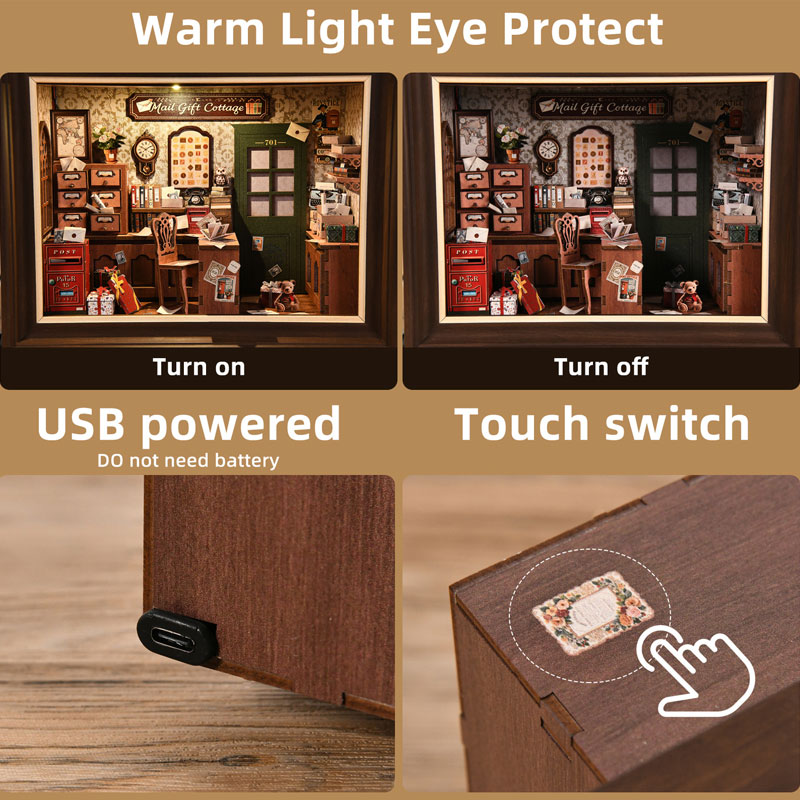Retro Post Office Book Nook DI - Laptop Accessories Light ulasan dan harga