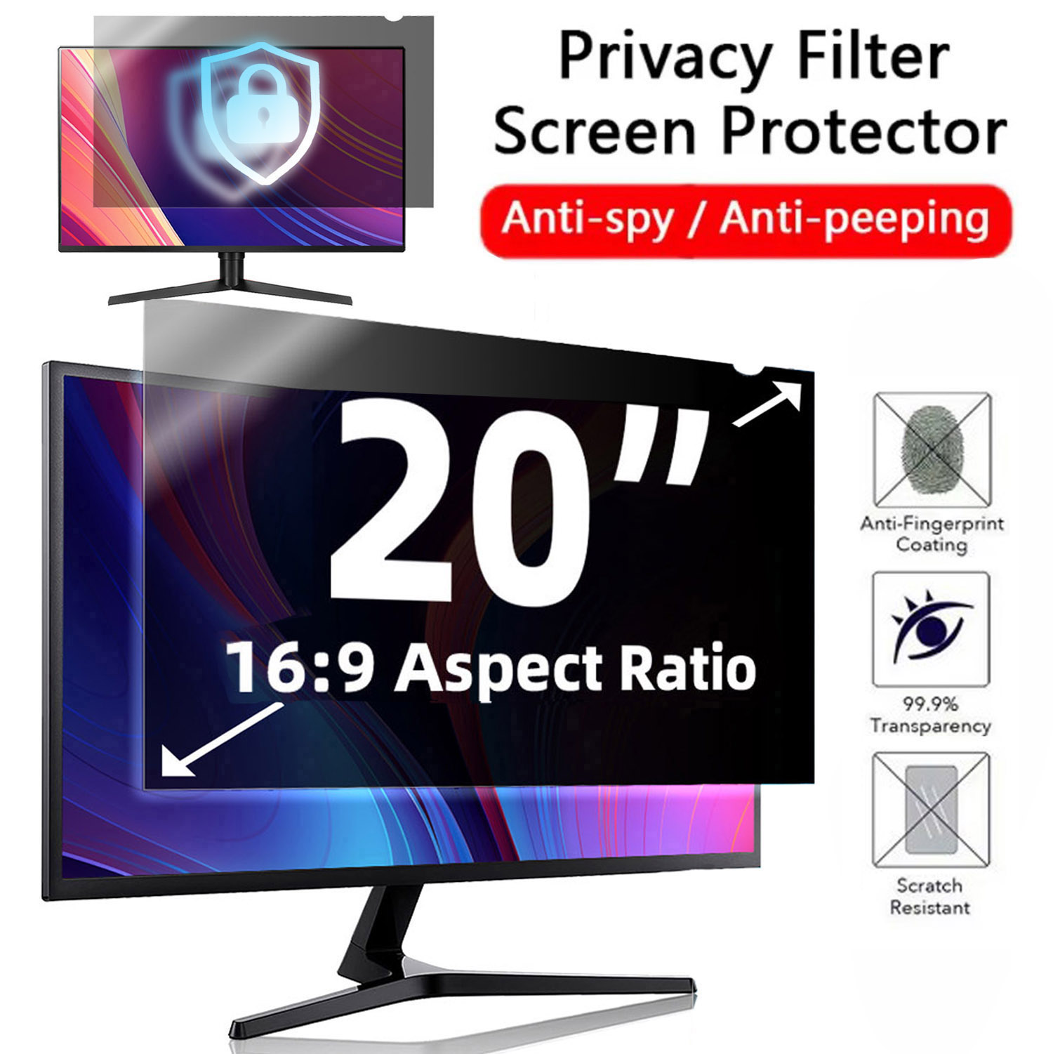 20 Inch Computer Privacy Scree - Privacy Screen Filter ulasan dan harga