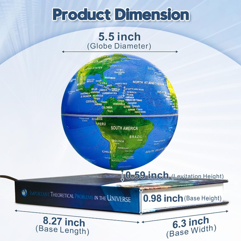 Magnetic Floating Globe with L - Laptop Accessories Light ulasan dan harga