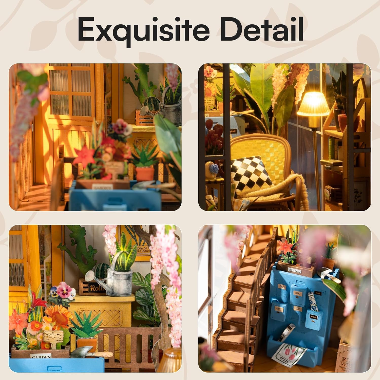 Rolife Gardenhouse Book Nook D - Laptop Accessories Light ulasan dan harga