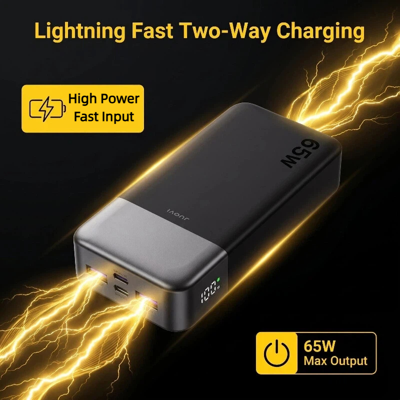 JUOVI 20000mAh Power Bank 65W  - Laptop Accessories Usb ulasan dan harga