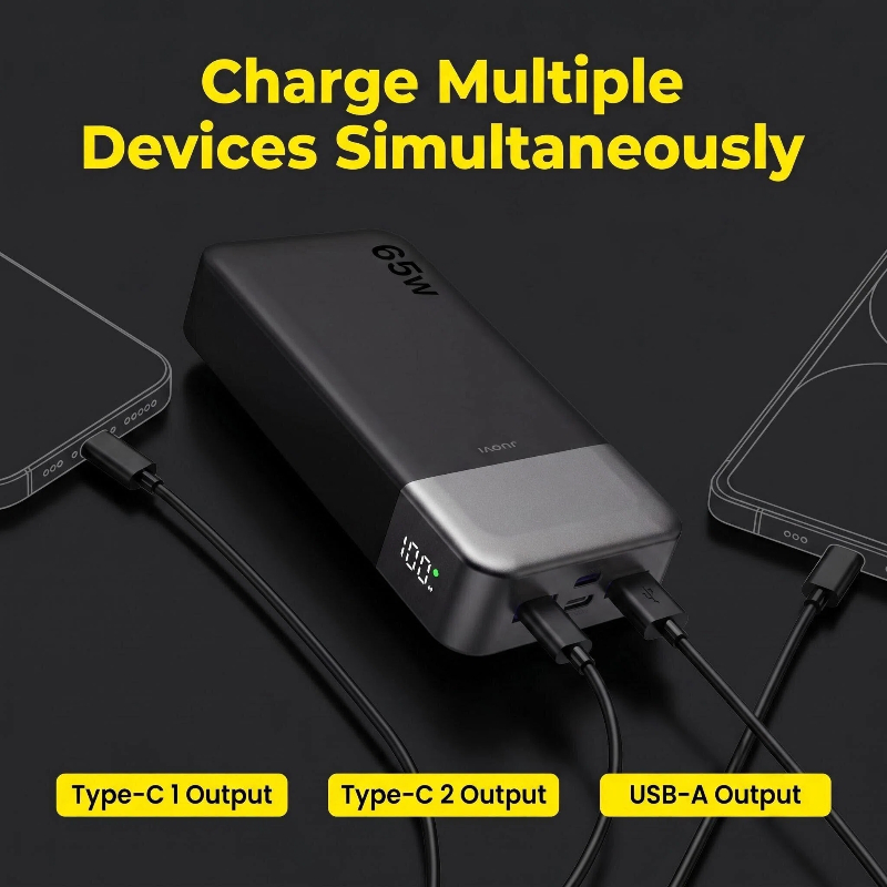 JUOVI 20000mAh Power Bank 65W  - Laptop Accessories Usb ulasan dan harga