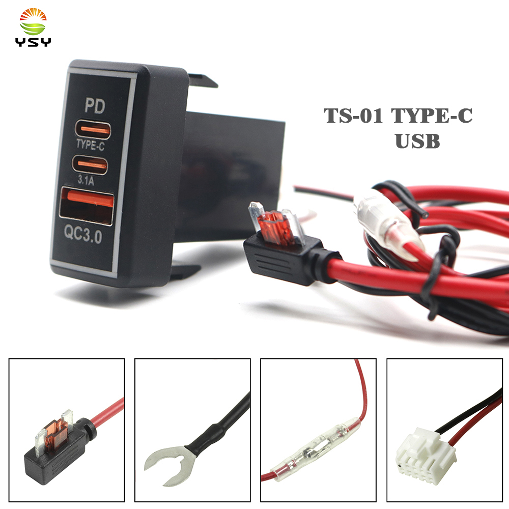 YSY 1pcs USB C Car Charger PD  - Usb C Power Adapter ulasan dan harga