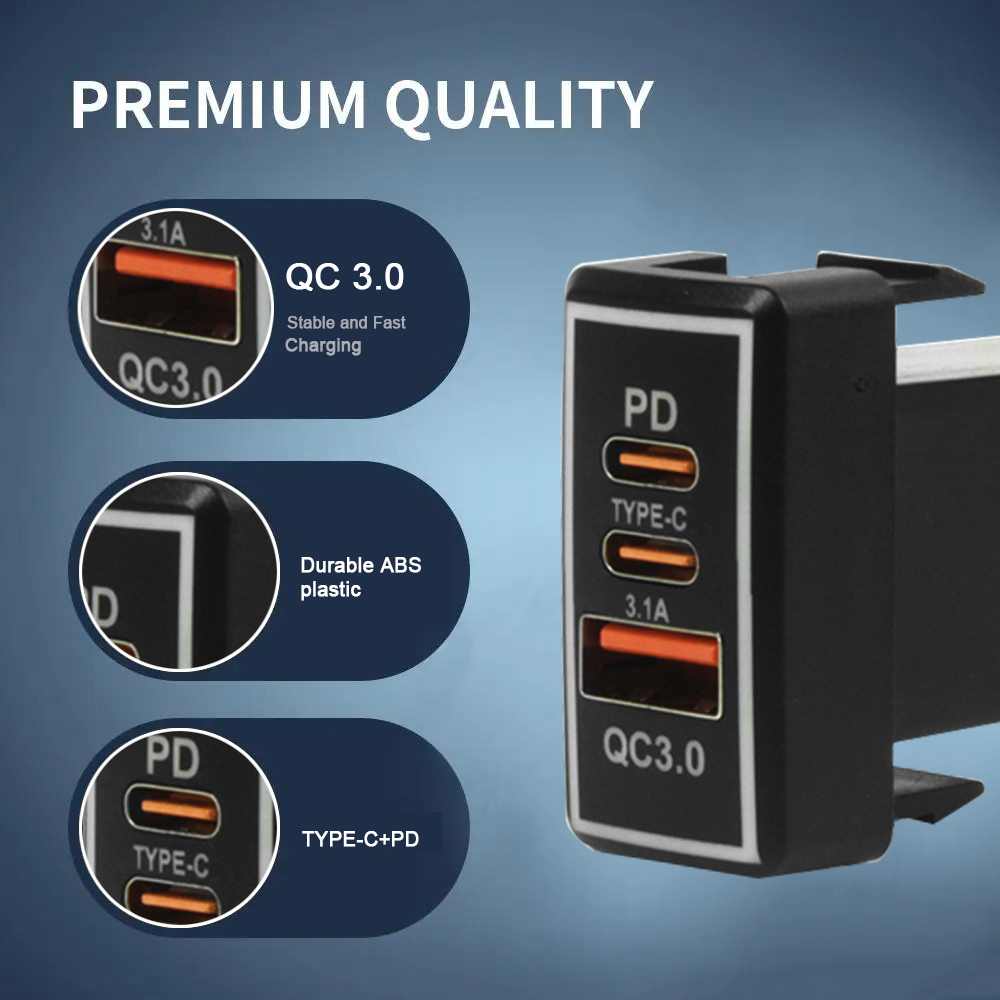 YSY 1pcs USB C Car Charger PD  - Usb C Power Adapter ulasan dan harga