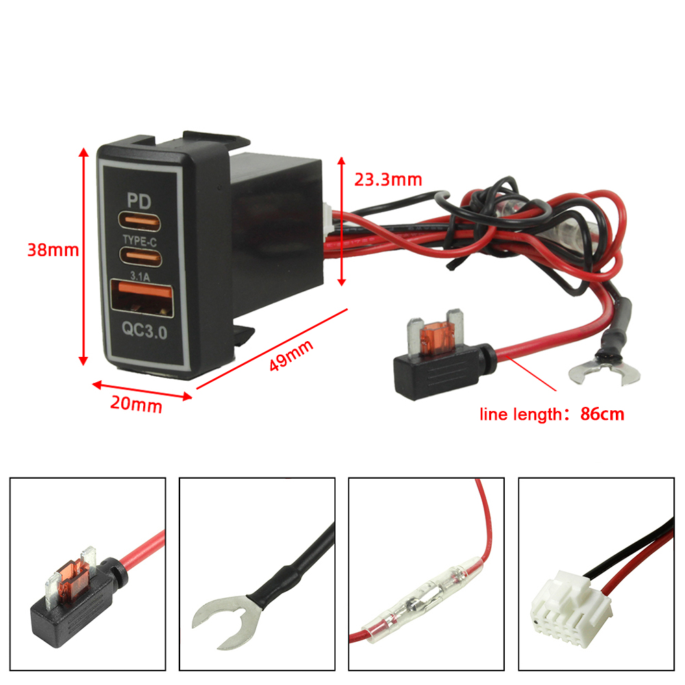 YSY 1pcs USB C Car Charger PD  - Usb C Power Adapter ulasan dan harga