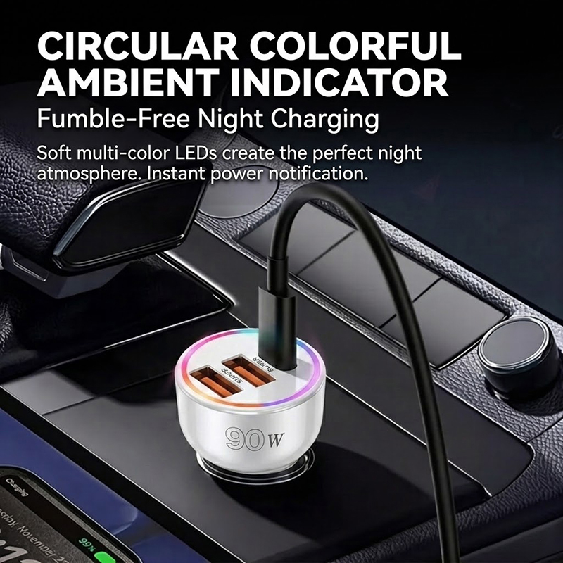 90W Car Charger Adapter with M - Usb C Power Adapter ulasan dan harga