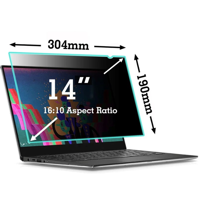 14 inch (16:10)-304* 190mm com - Privacy Screen Filter ulasan dan harga