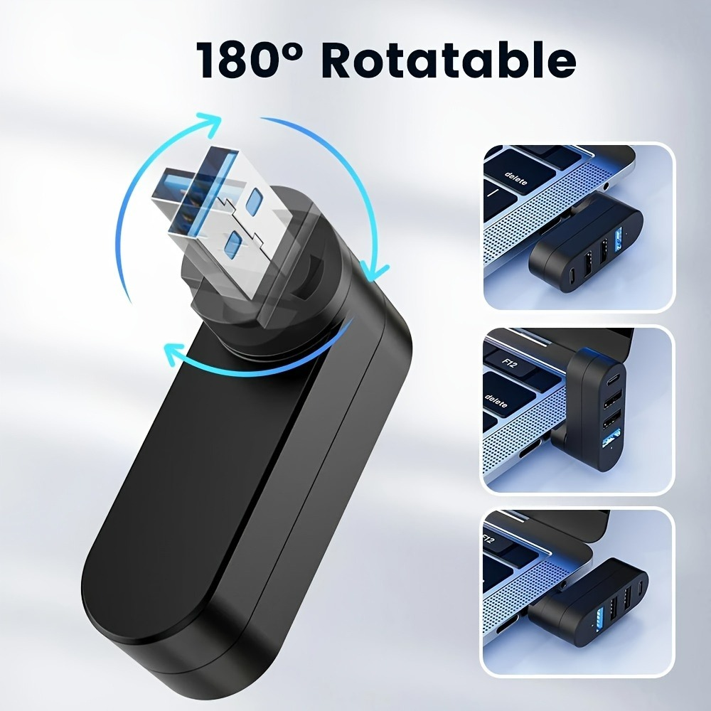 Mini Splitter 4 Ports USB Hub  - Laptop Accessories Macbook ulasan dan harga
