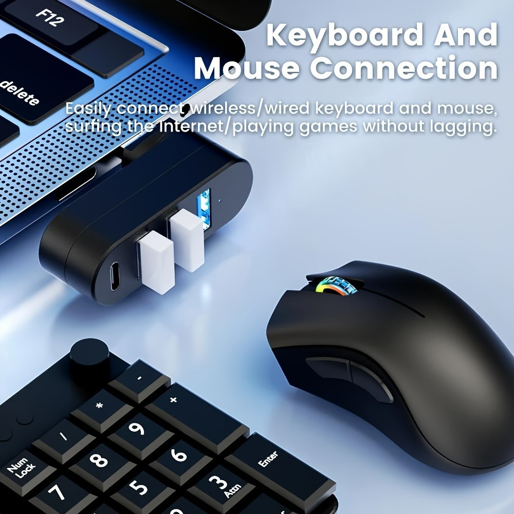 Mini Splitter 4 Ports USB Hub  - Laptop Accessories Macbook ulasan dan harga