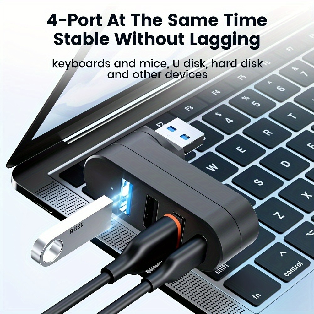Mini Splitter 4 Ports USB Hub  - Laptop Accessories Macbook ulasan dan harga