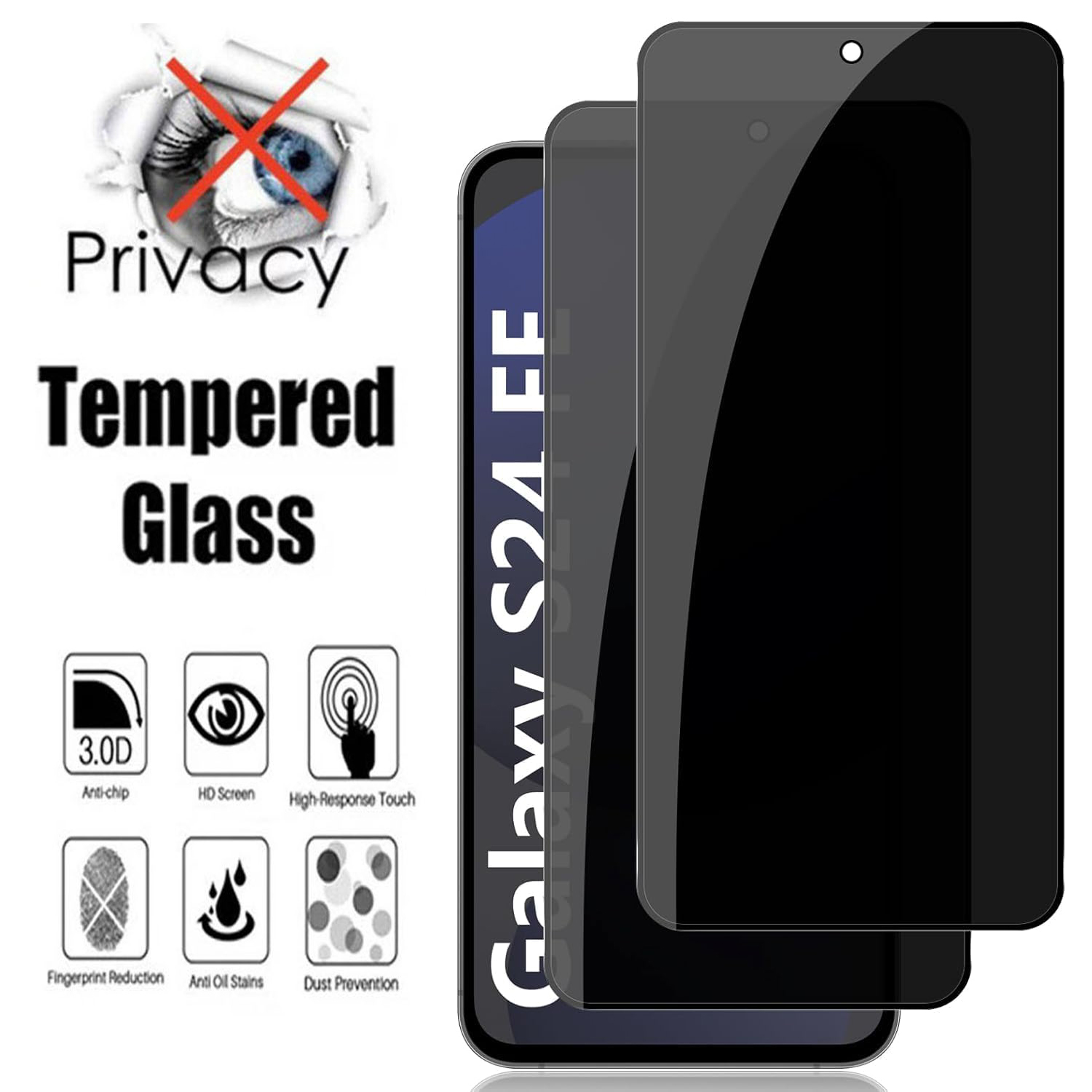 2Pcs Anti-Spy Glass For Samsun - Privacy Screen Filter ulasan dan harga